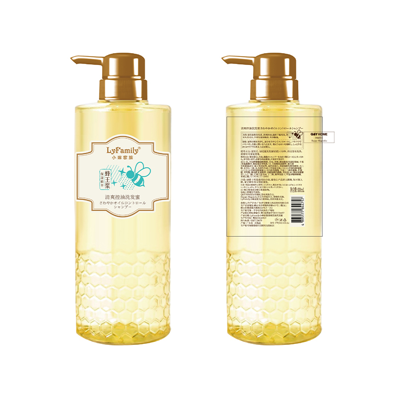 How does Royal Jelly Refreshing Oil Control Shampoo utilize natural ingredients to enhance hair resilience?